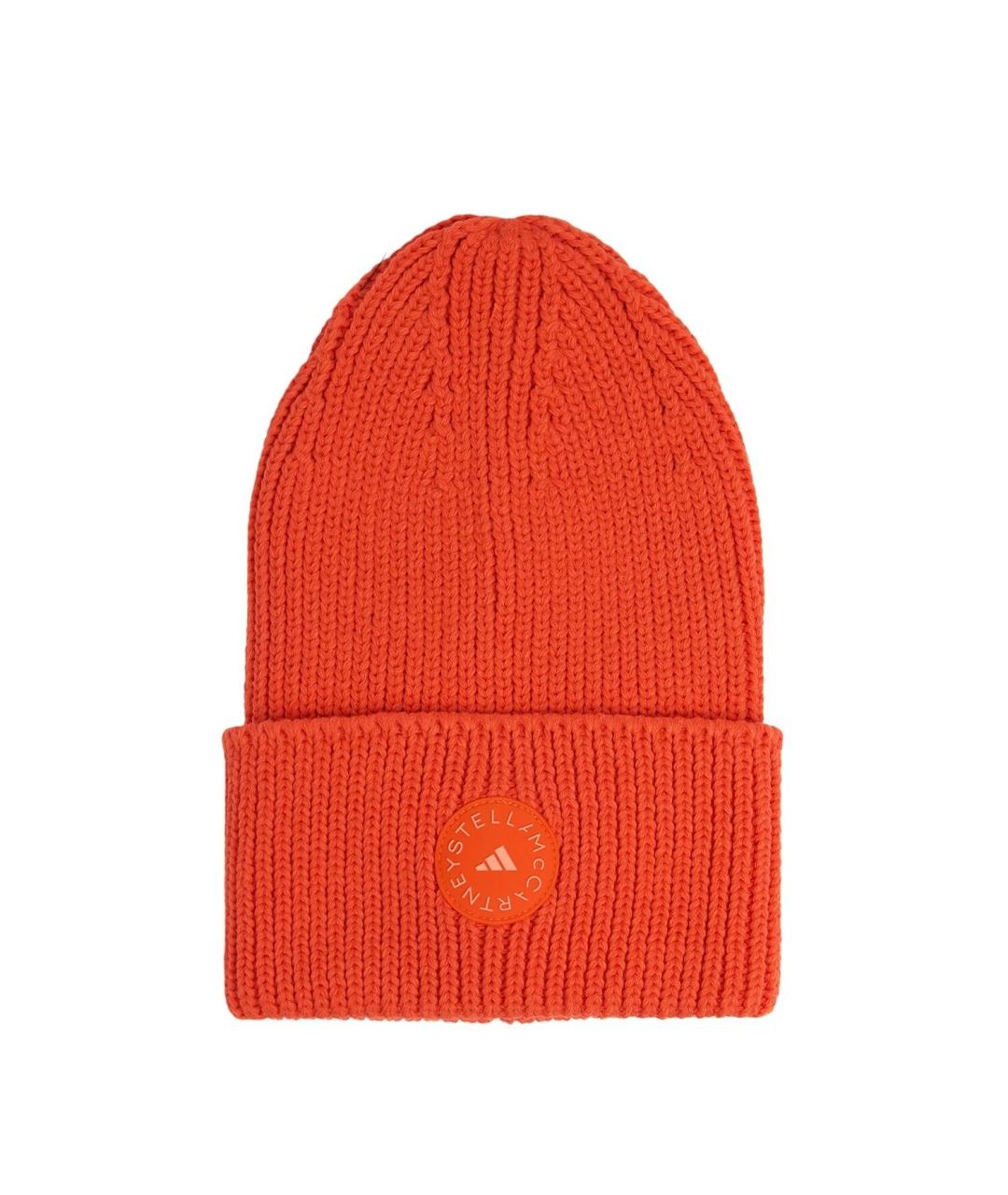 ADIDAS BY STELLA MCCARTNEY Оранжевая хлопковая шапка, фото 1