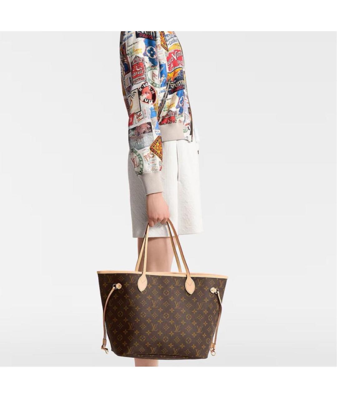 LOUIS VUITTON Коричневая сумка тоут, фото 4