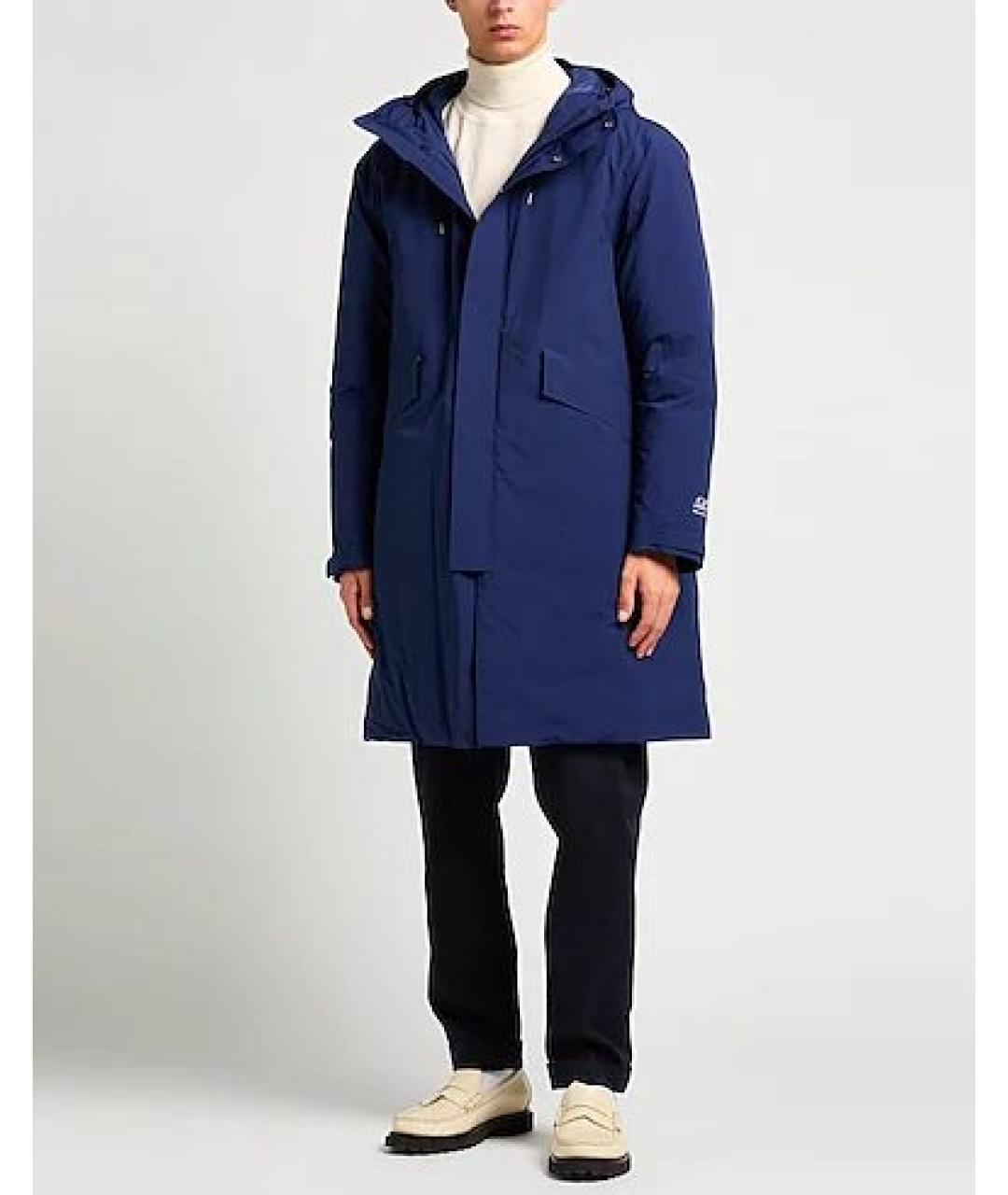 CP COMPANY Синий полиэстеровый пуховик, фото 8