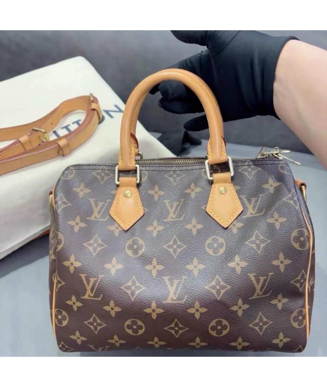 LOUIS VUITTON Коричневая сумка с короткими ручками, фото 2