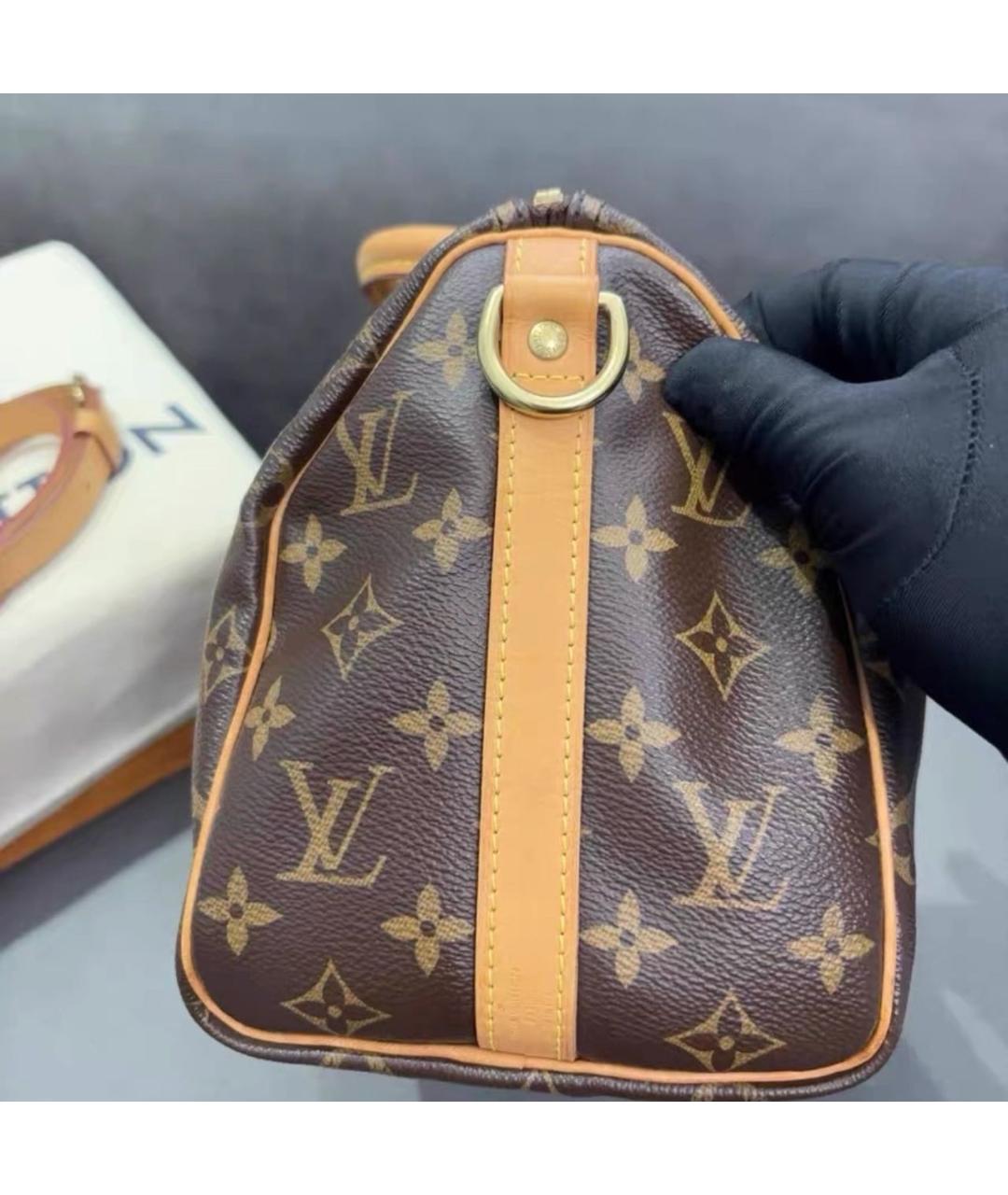 LOUIS VUITTON Коричневая сумка с короткими ручками, фото 6