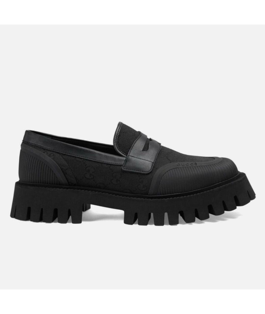 GUCCI Черные лоферы, фото 3