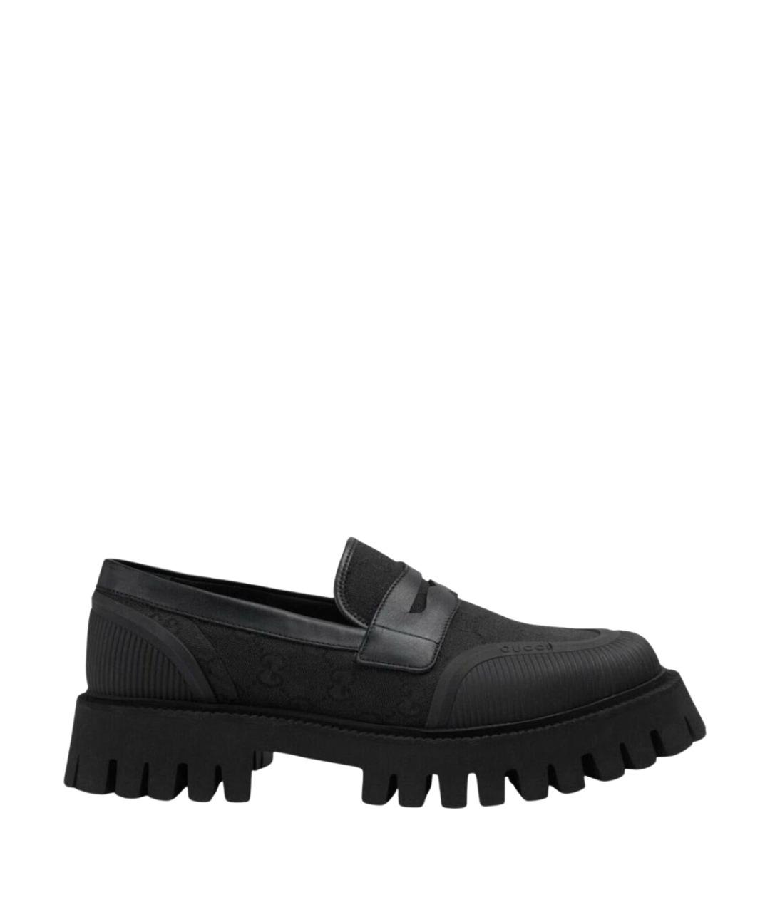 GUCCI Черные лоферы, фото 1