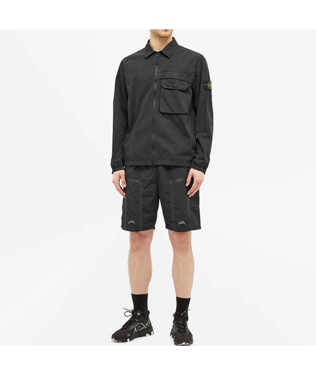 STONE ISLAND Черная куртка, фото 3