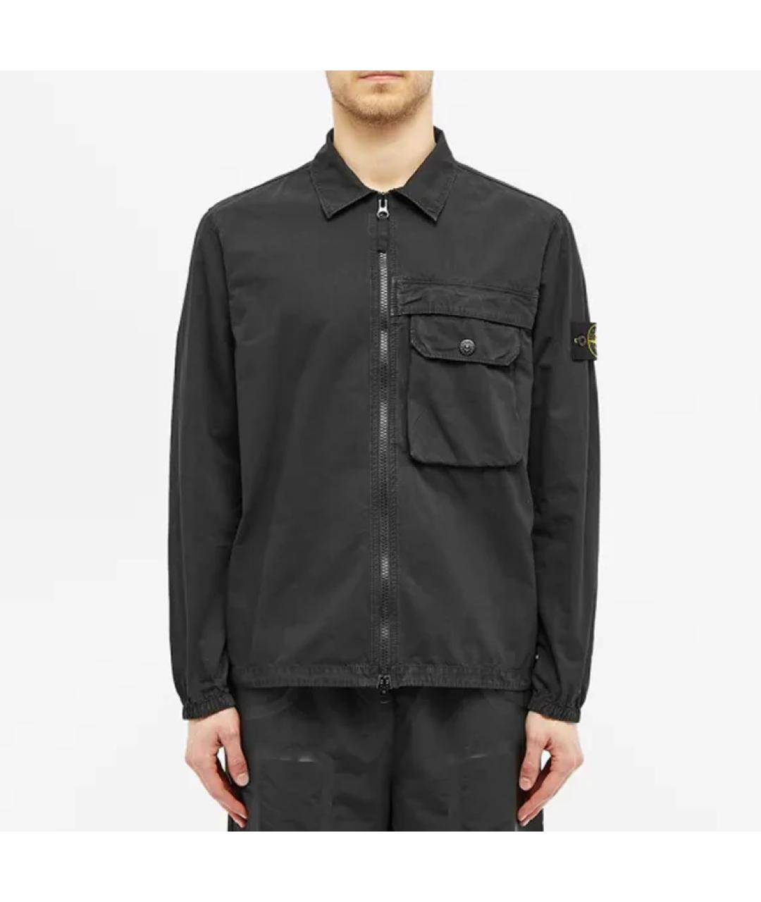 STONE ISLAND Черная куртка, фото 4