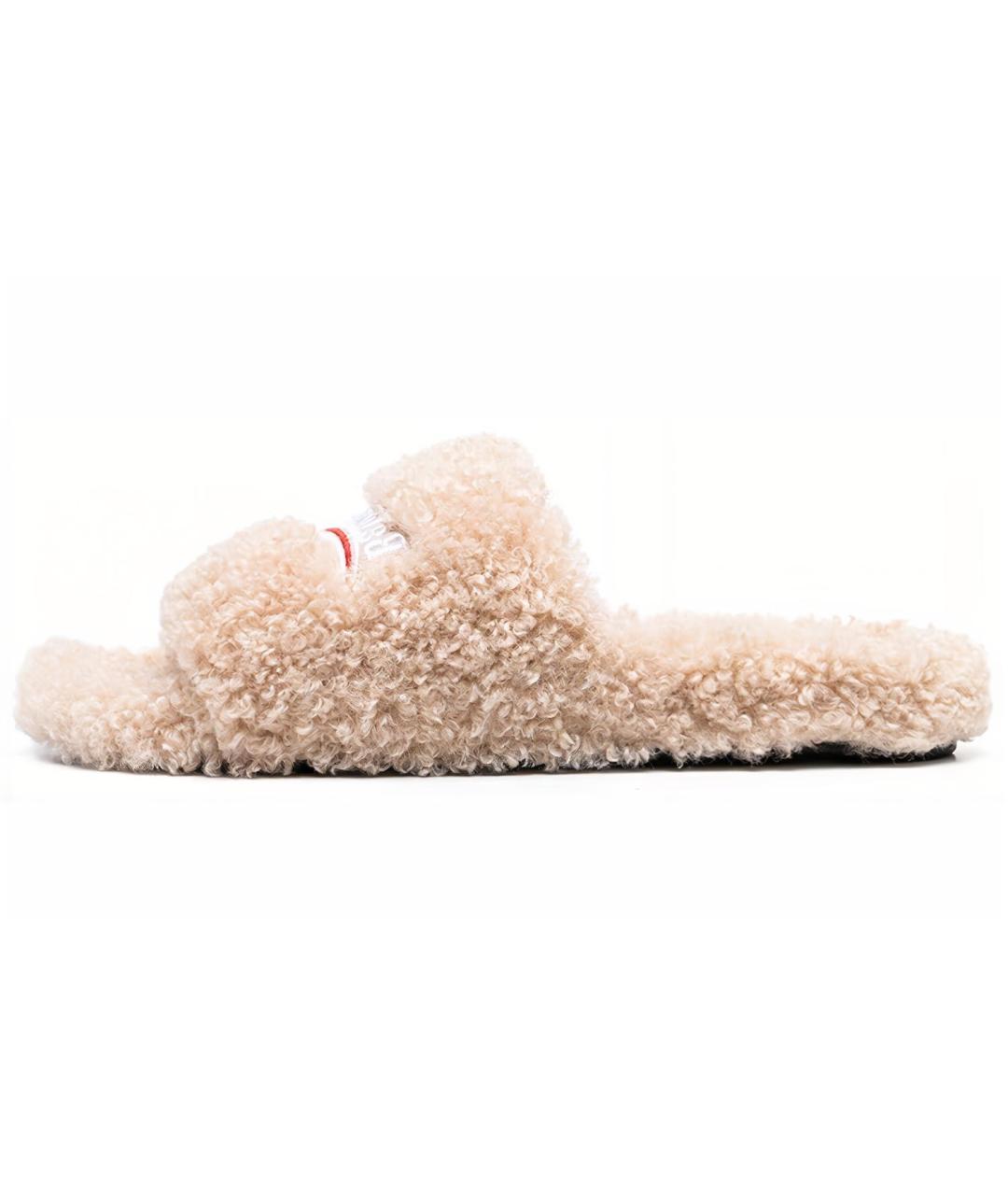 BALENCIAGA Бежевые шлепанцы, фото 2