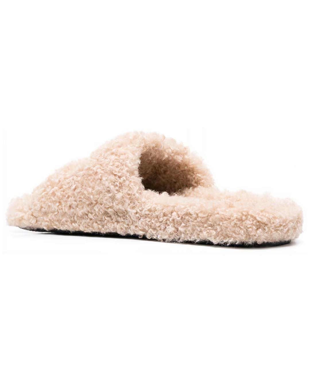 BALENCIAGA Бежевые шлепанцы, фото 5