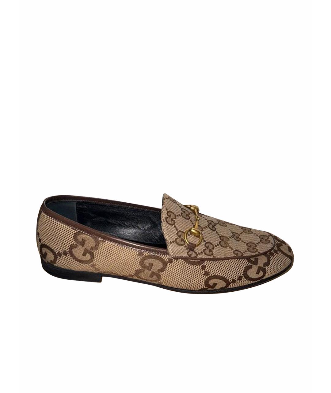 GUCCI Коричневые лоферы, фото 1