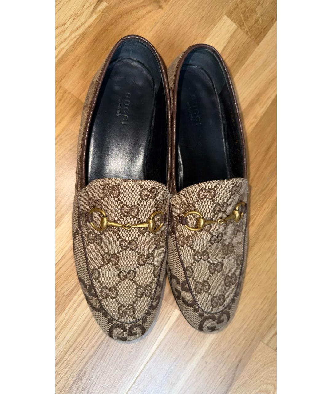 GUCCI Коричневые лоферы, фото 7