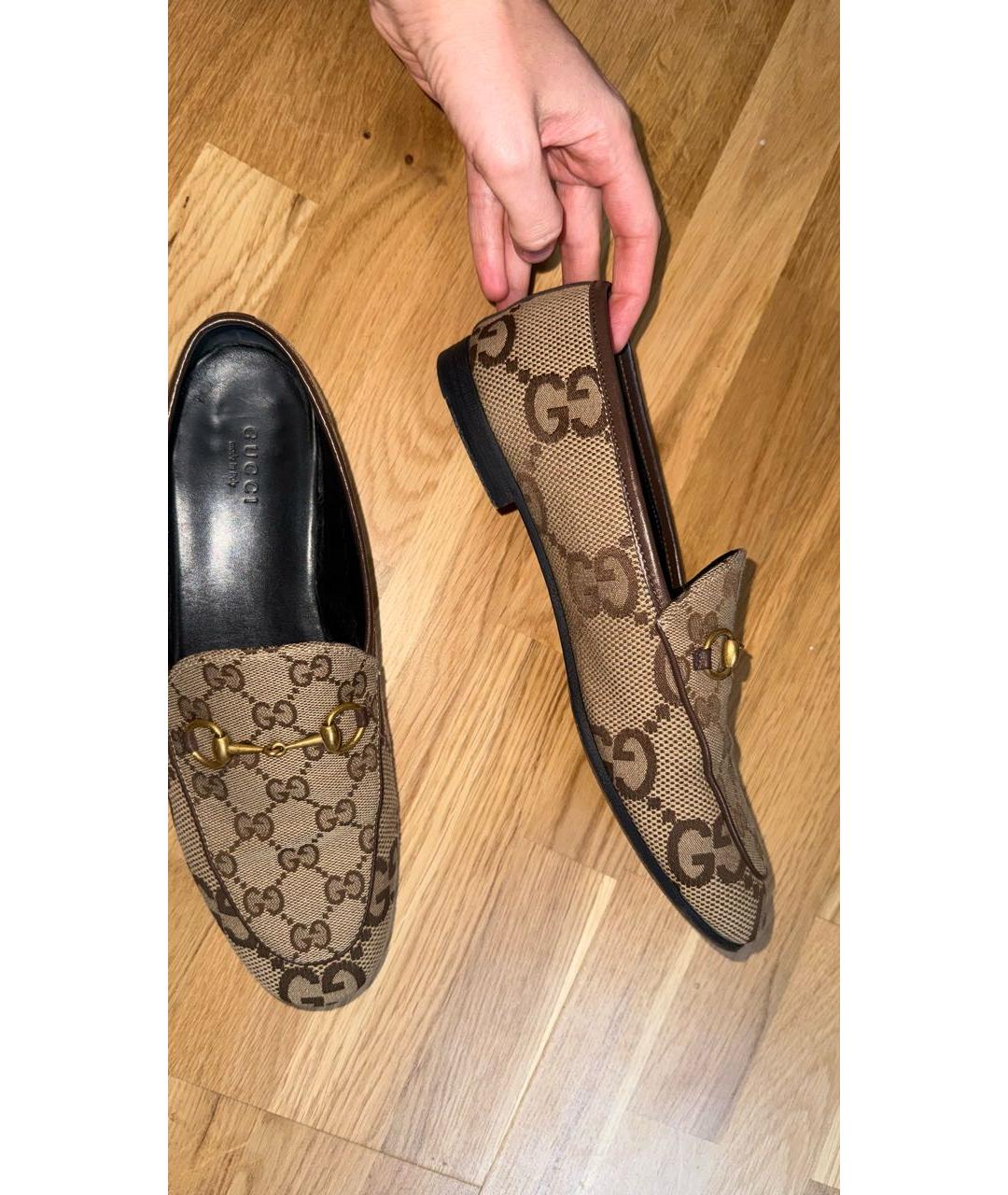 GUCCI Коричневые лоферы, фото 2