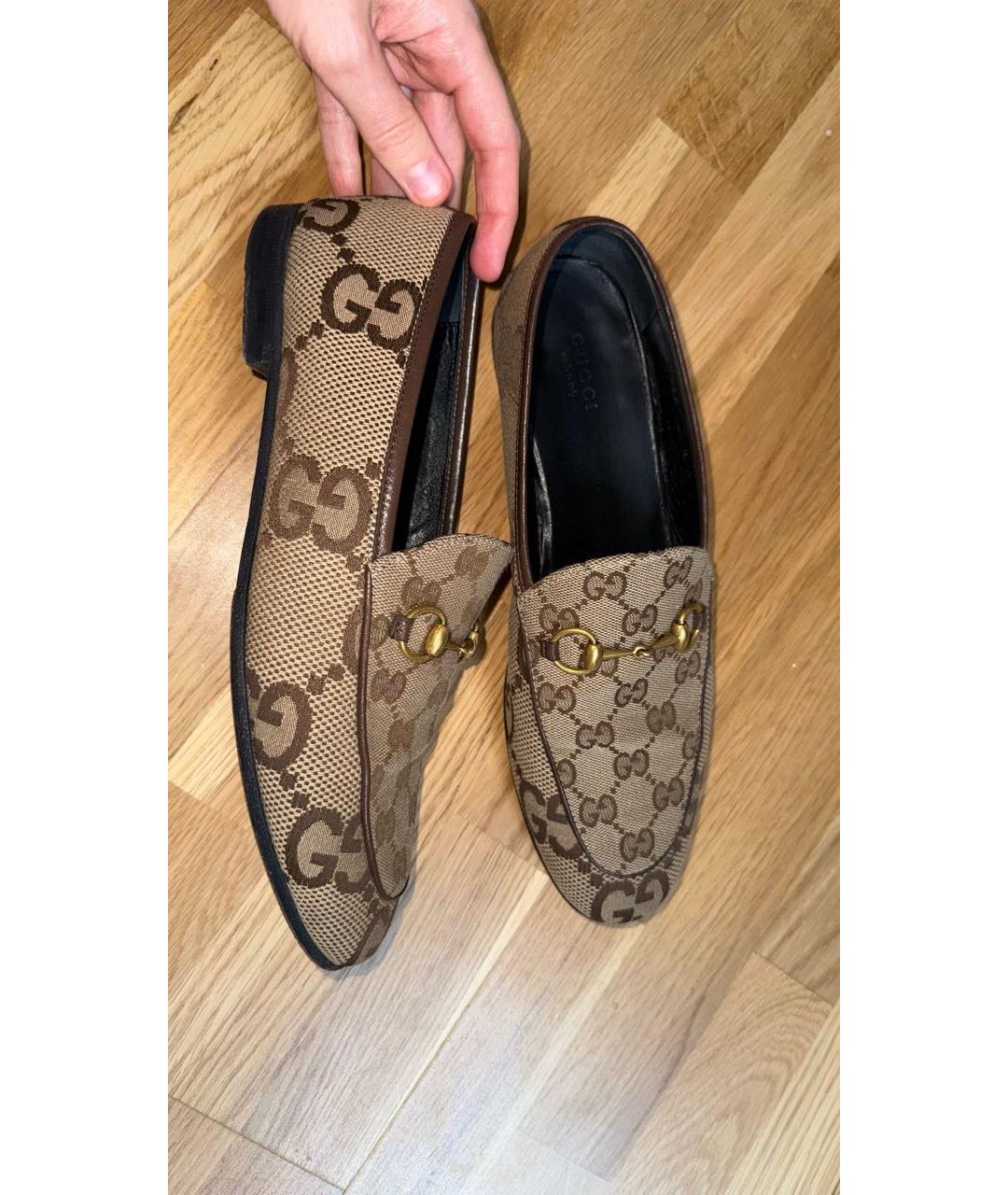GUCCI Коричневые лоферы, фото 6