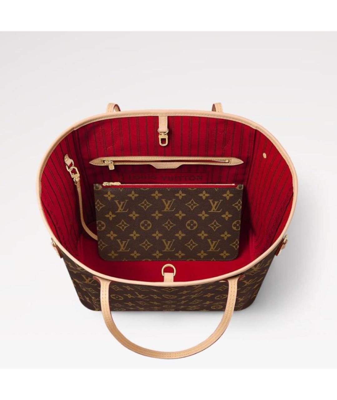 LOUIS VUITTON Коричневая сумка тоут, фото 2