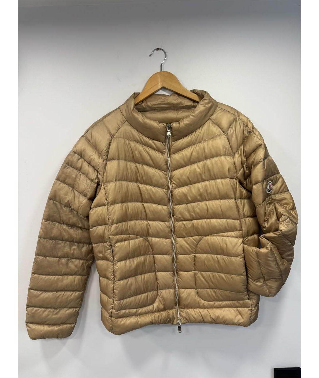 MONCLER Бежевый пуховик, фото 5