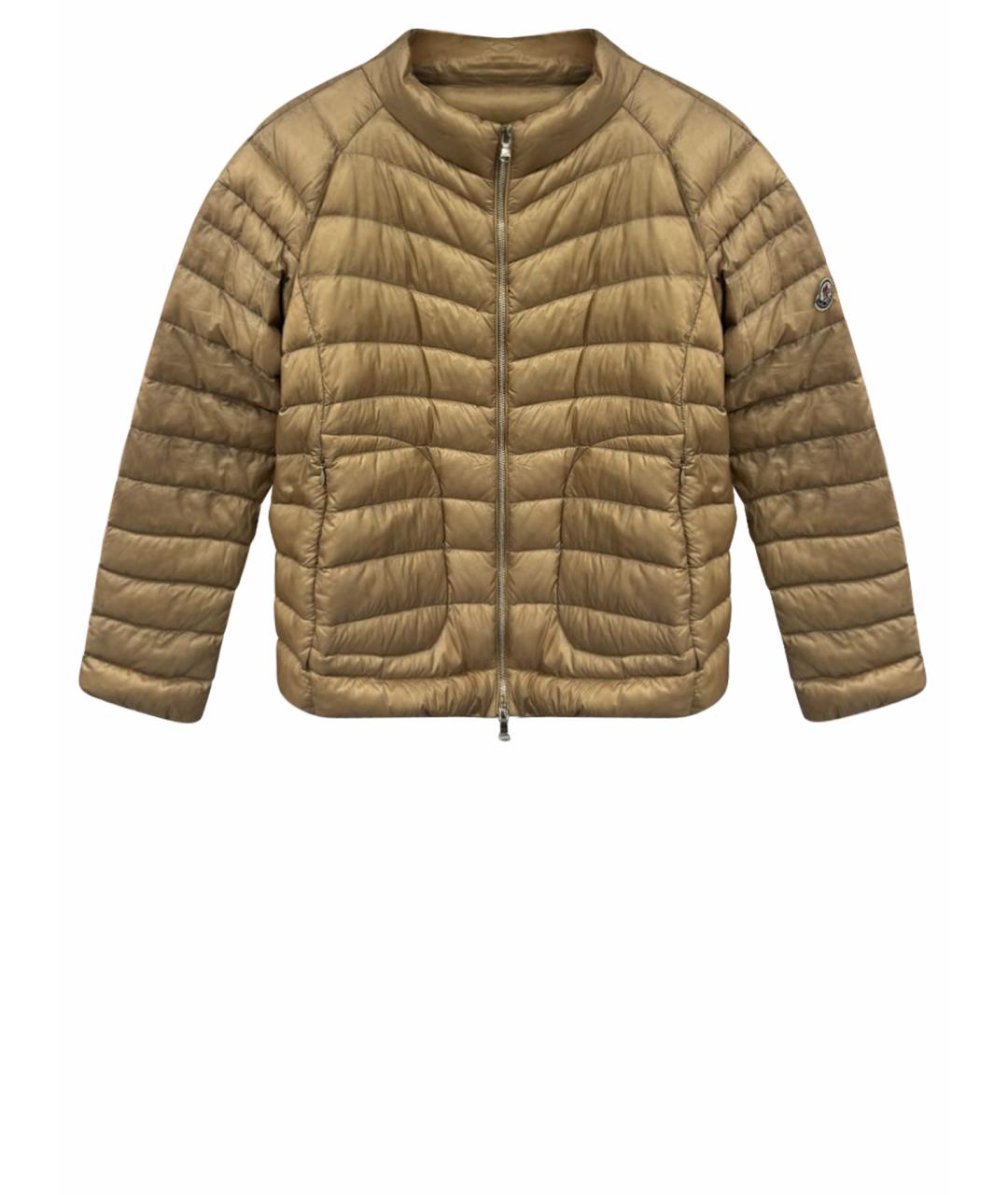 MONCLER Бежевый пуховик, фото 1