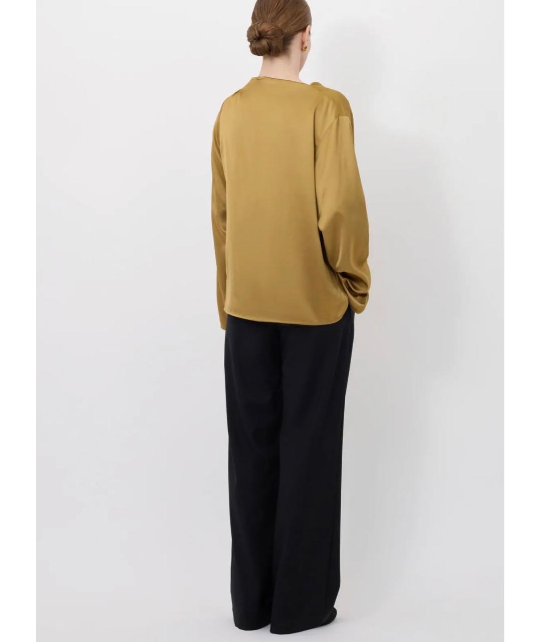 LOULOU DE SAISON Золотая вискозная блузы, фото 3