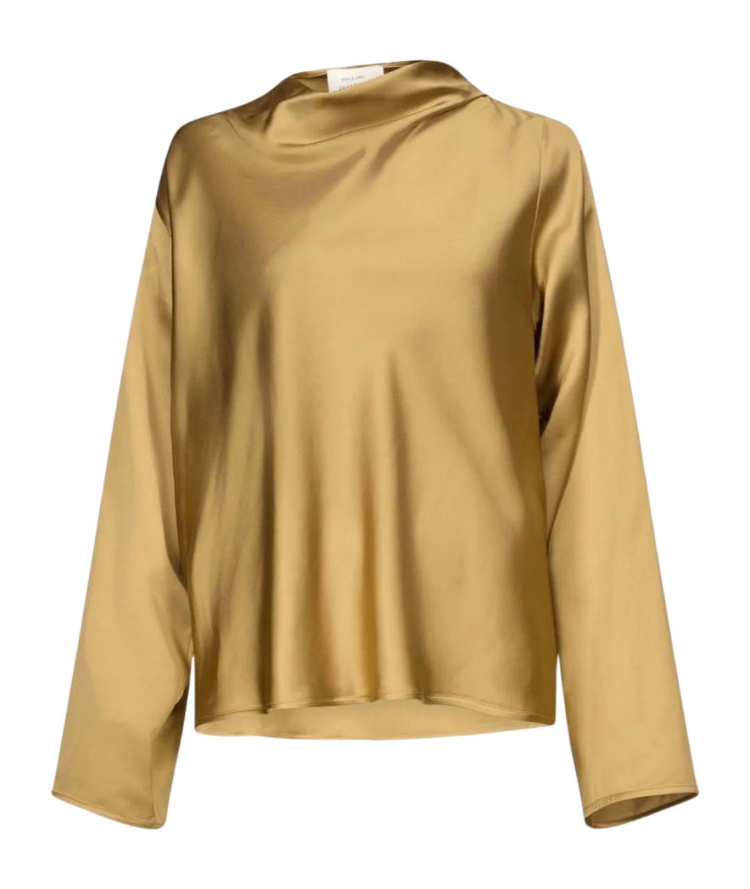 LOULOU DE SAISON Золотая вискозная блузы, фото 1