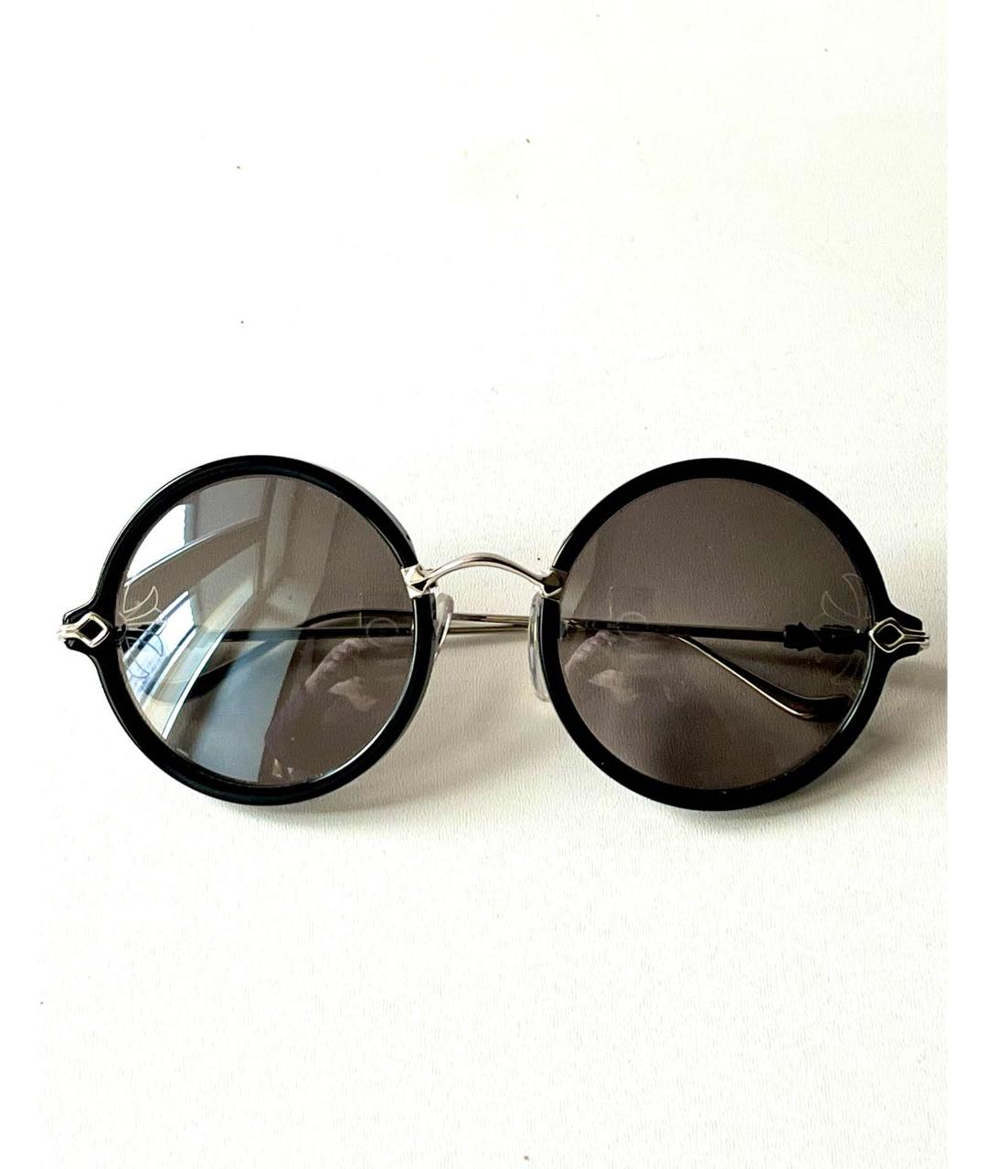 CHROME HEARTS Черные металлические солнцезащитные очки, фото 9
