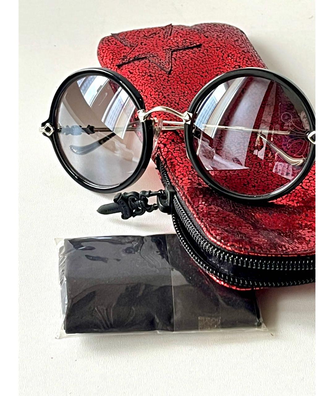 CHROME HEARTS Черные металлические солнцезащитные очки, фото 5