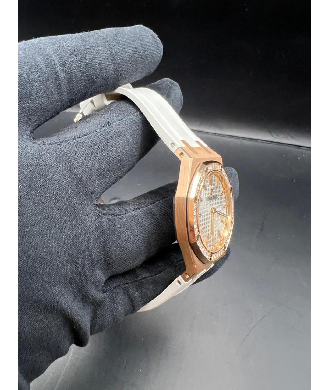 Audemars Piguet Белые часы из розового золота, фото 4