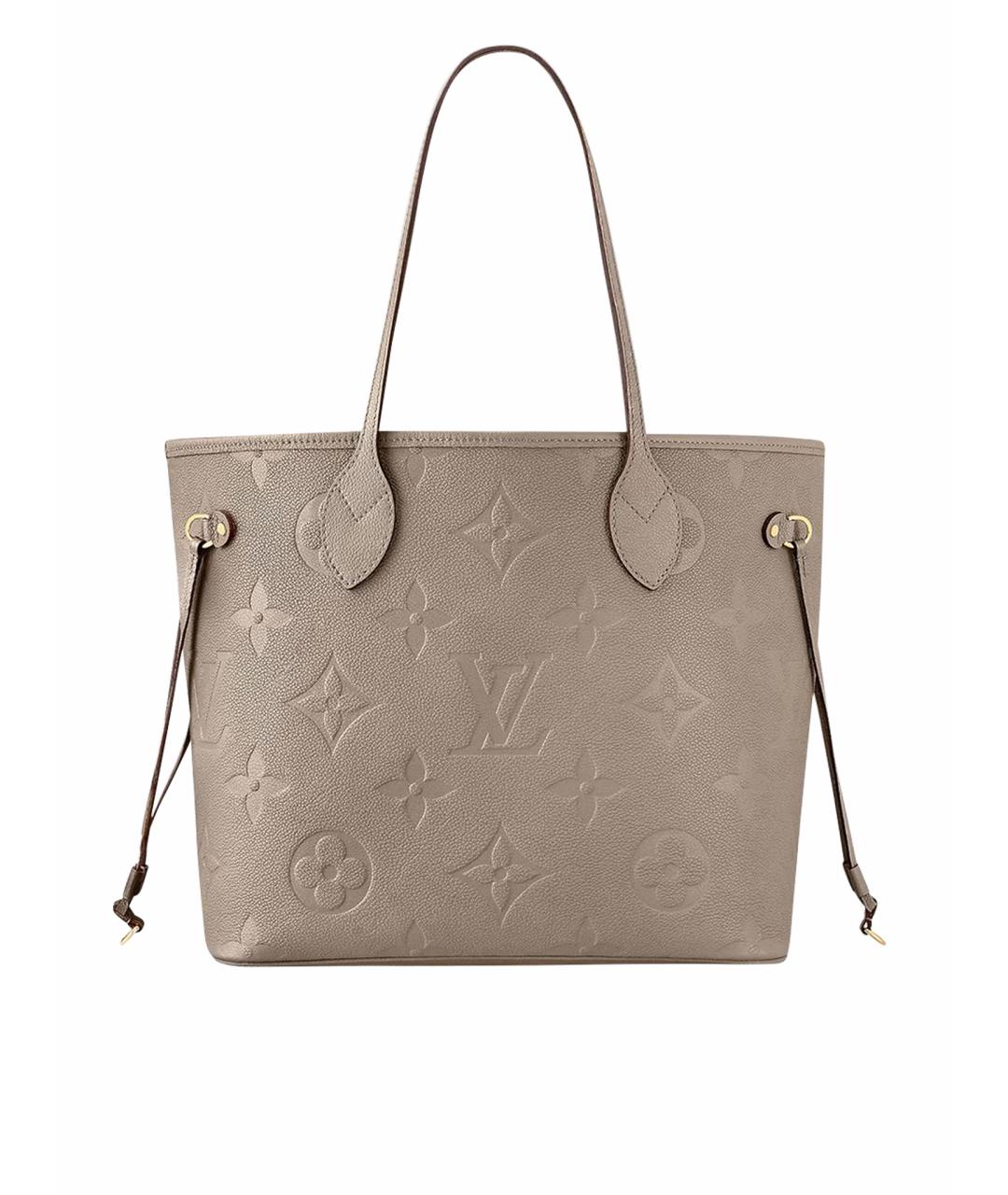 LOUIS VUITTON Бежевая кожаная сумка тоут, фото 1