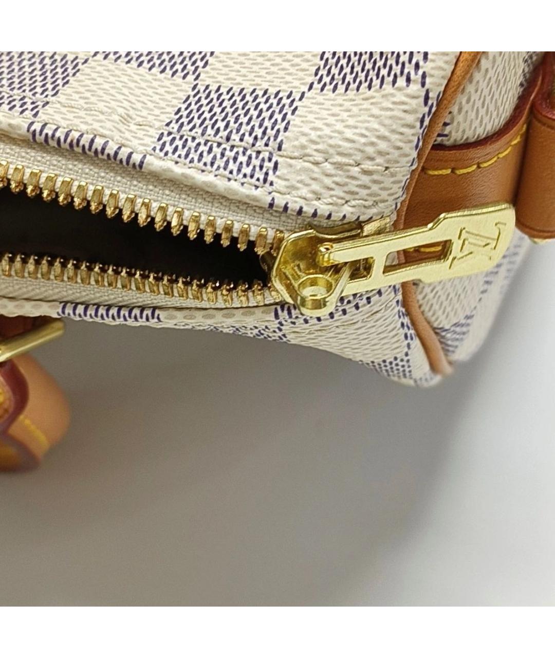 LOUIS VUITTON Бежевая кожаная сумка через плечо, фото 6