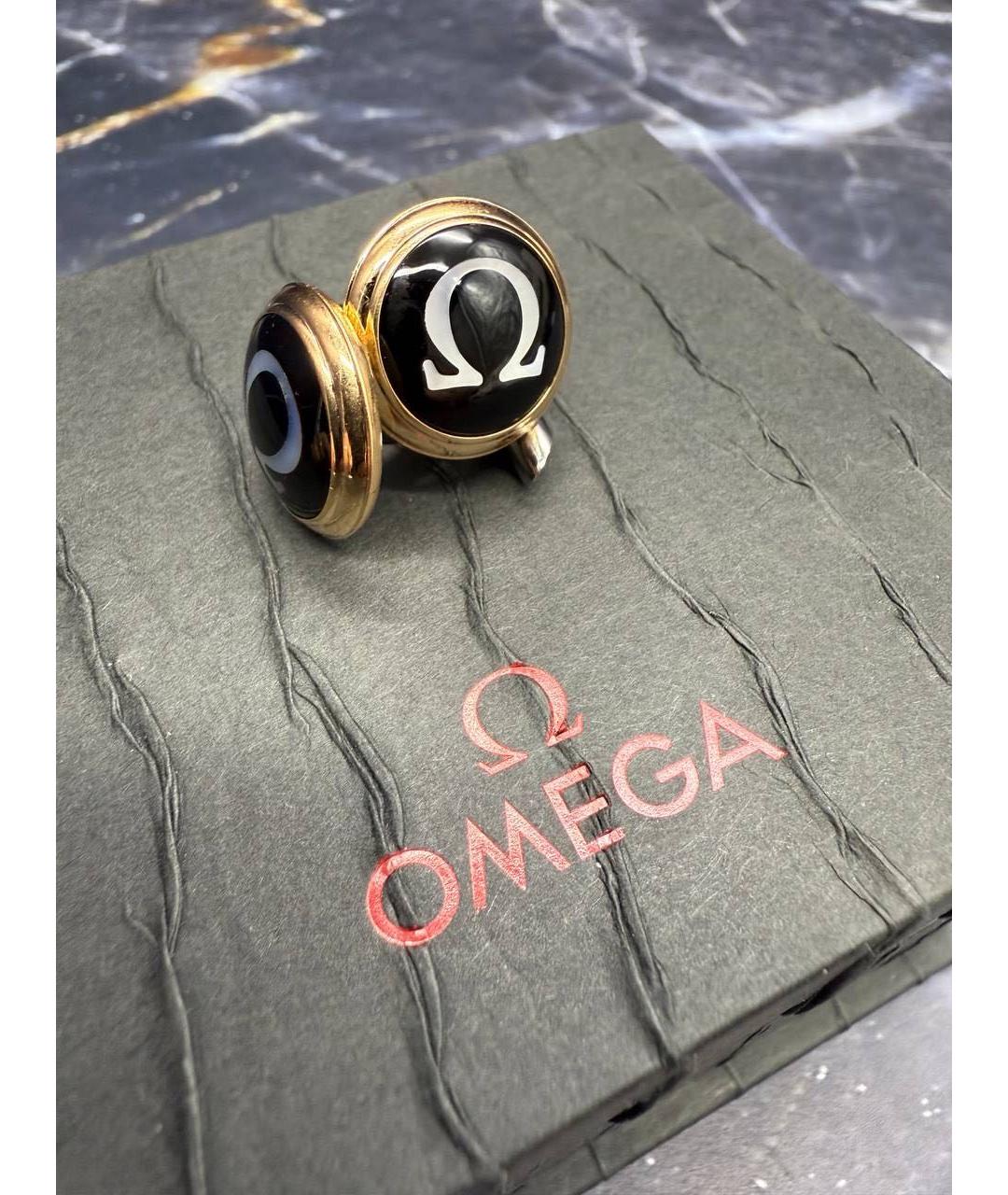 OMEGA Золотые запонки из розового золота, фото 4