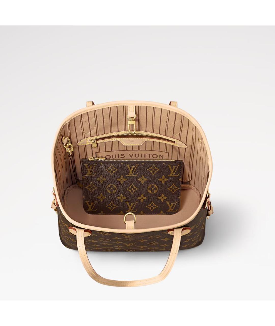 LOUIS VUITTON Коричневая сумка тоут, фото 2