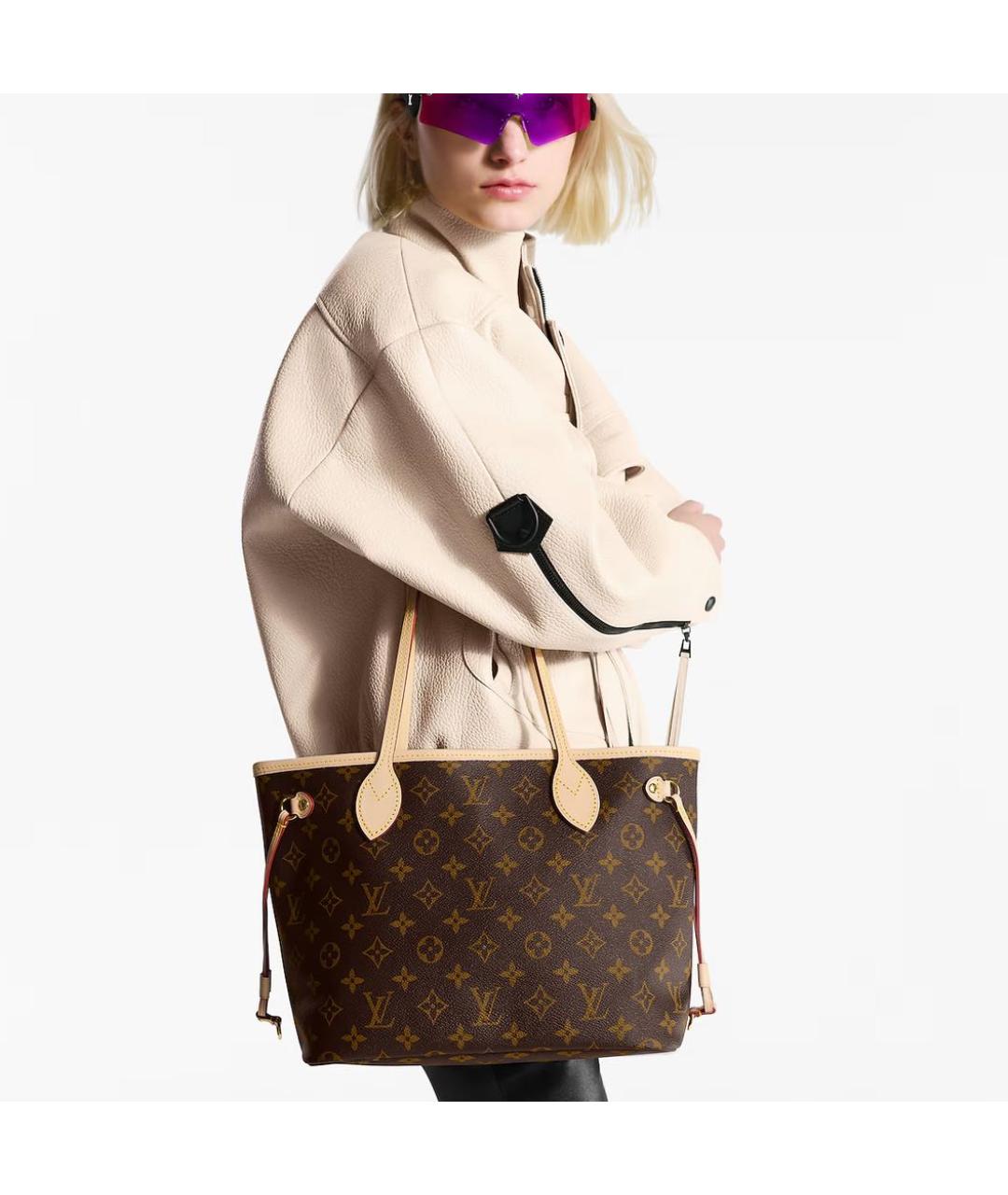 LOUIS VUITTON Коричневая сумка тоут, фото 3