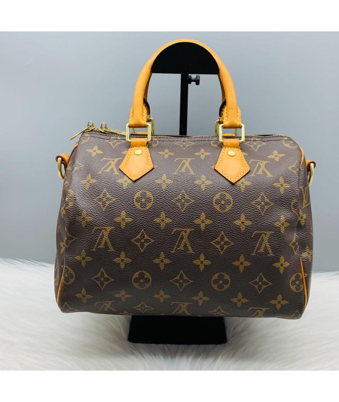 LOUIS VUITTON Коричневая кожаная сумка через плечо, фото 2