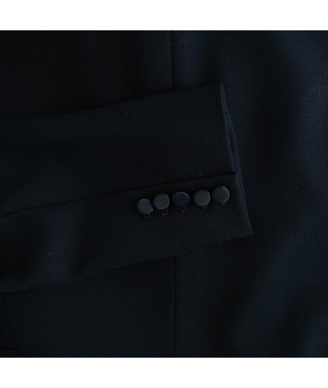 SAINT LAURENT Черное шерстяное повседневное платье, фото 5