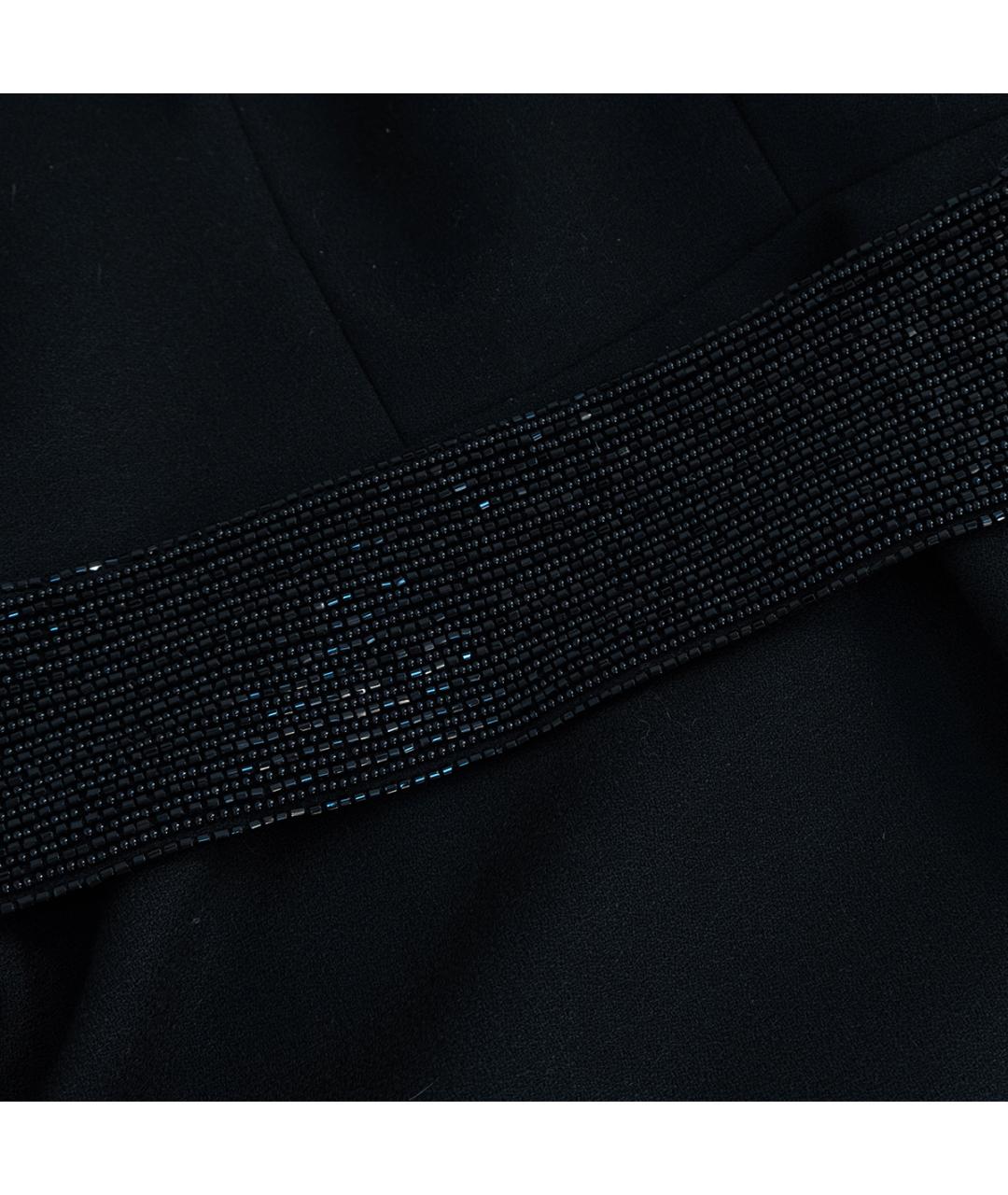 SAINT LAURENT Черное шерстяное повседневное платье, фото 4