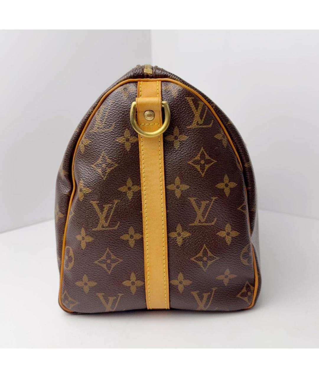 LOUIS VUITTON Коричневая кожаная сумка через плечо, фото 3