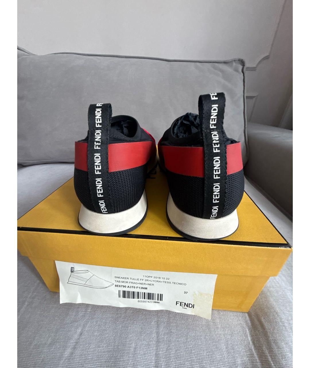 FENDI Черные слипоны, фото 4