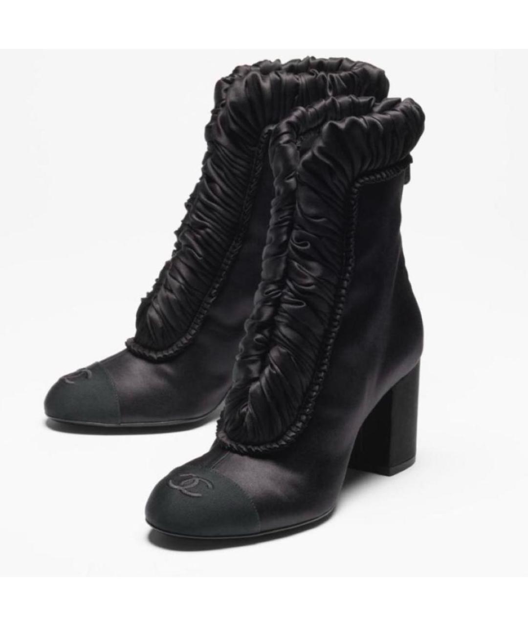 CHANEL Черные сапоги, фото 2