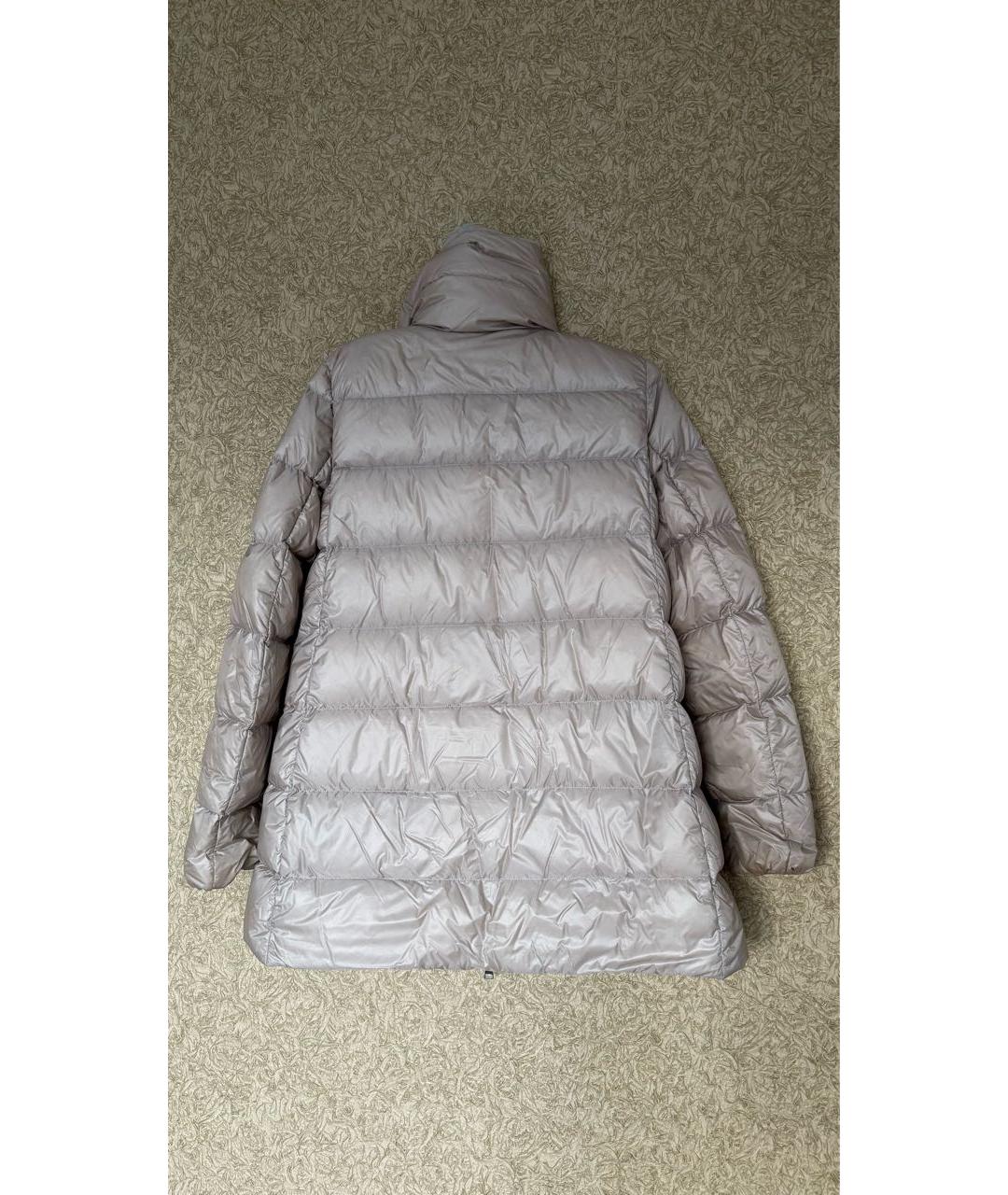 MONCLER Бежевый полиамидовый пуховик, фото 2