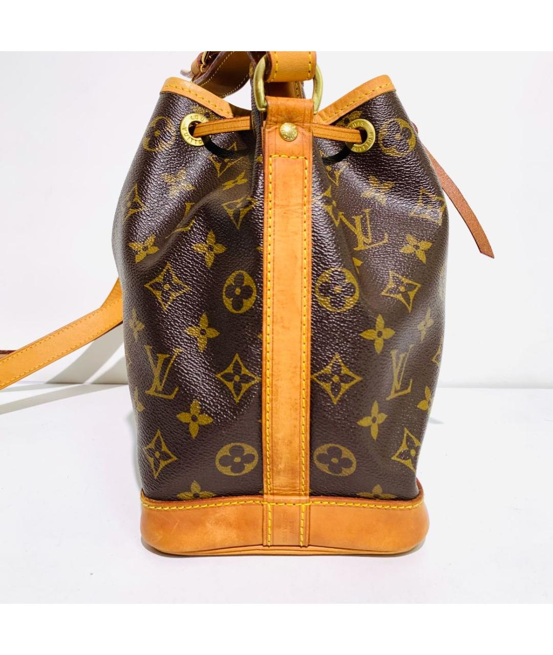 LOUIS VUITTON Коричневая кожаная сумка через плечо, фото 3