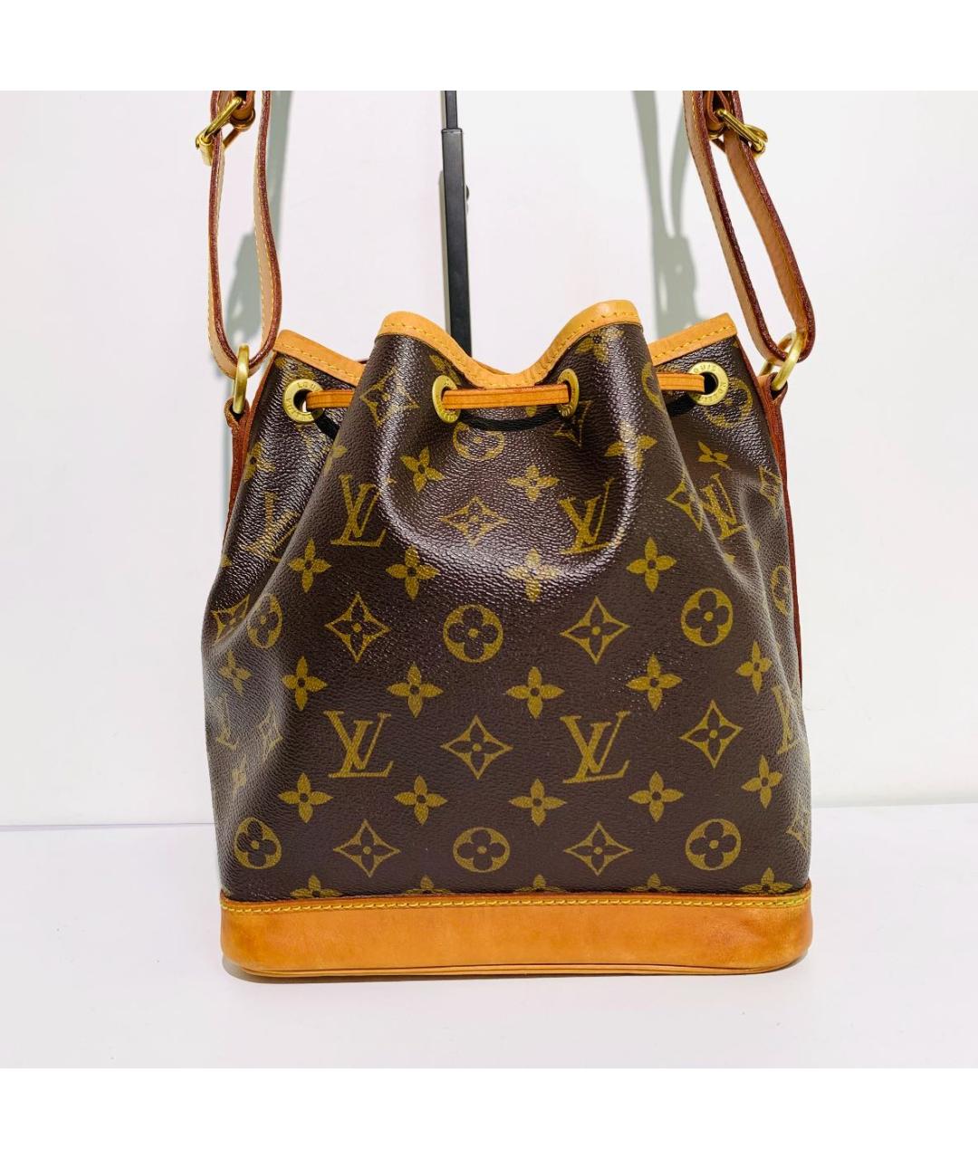 LOUIS VUITTON Коричневая кожаная сумка через плечо, фото 2