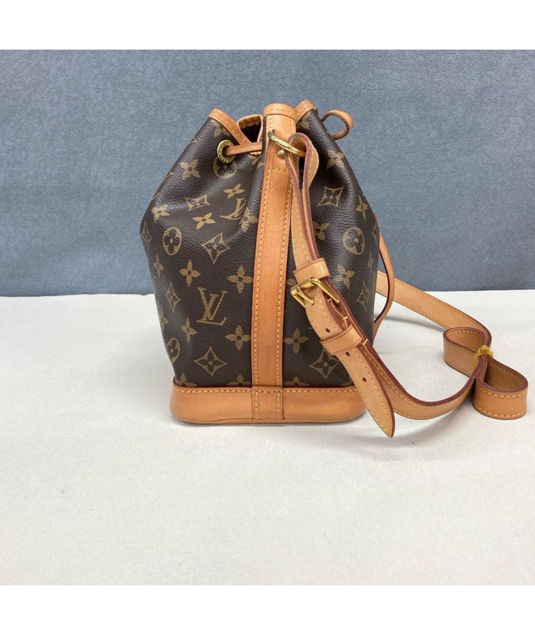 LOUIS VUITTON Коричневая кожаная сумка тоут, фото 5