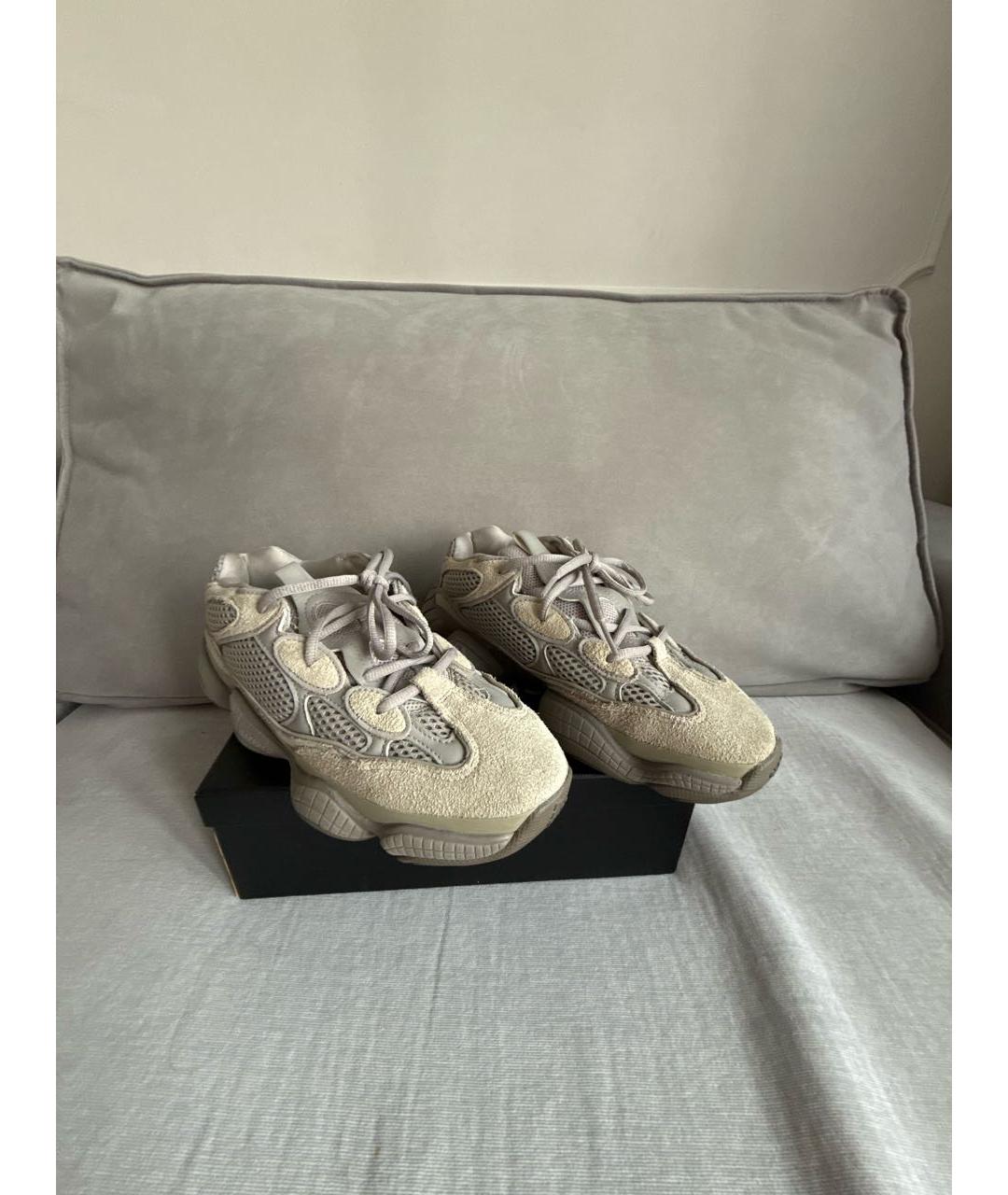 ADIDAS YEEZY Серые замшевые кроссовки, фото 5