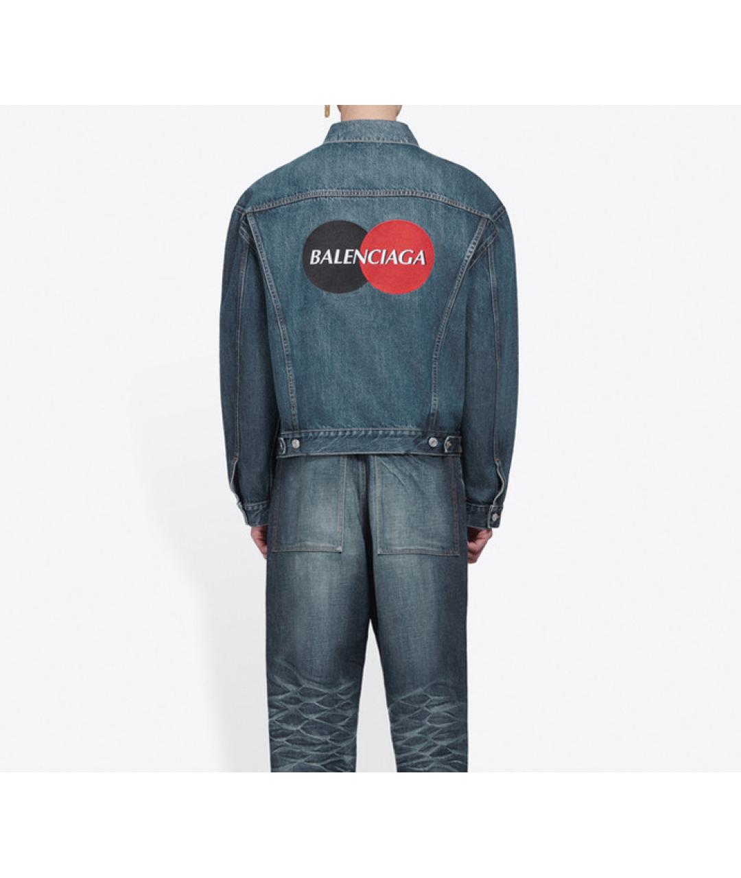 BALENCIAGA Синяя деним куртка, фото 5