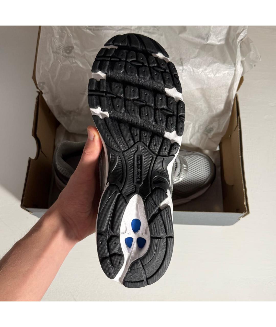 NEW BALANCE Серебряные текстильные низкие кроссовки / кеды, фото 7