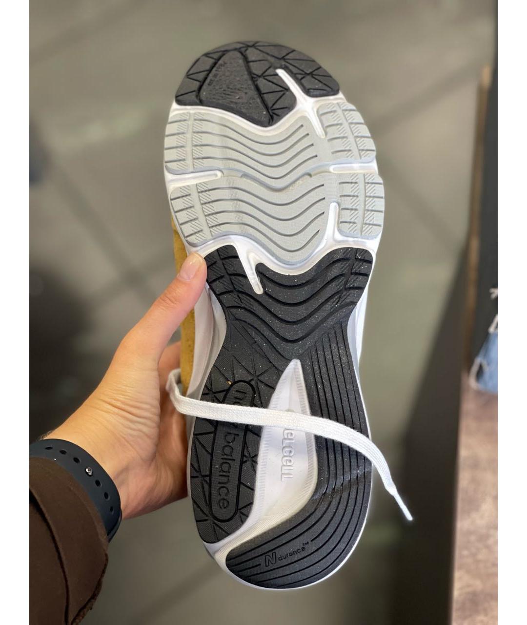 NEW BALANCE Горчичные замшевые кроссовки, фото 7
