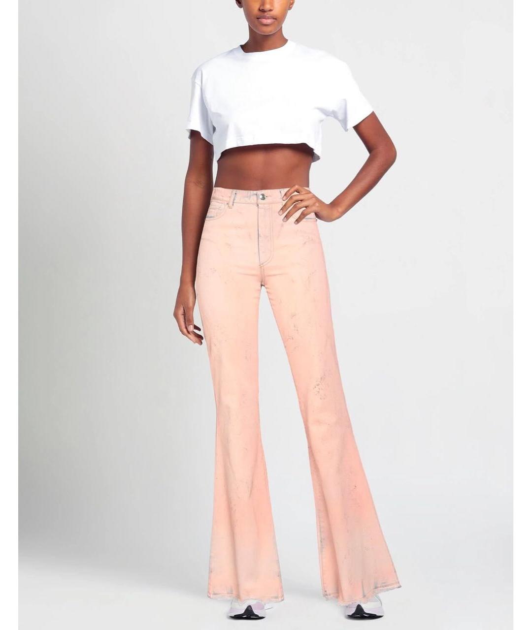SPORTMAX Розовые джинсы клеш, фото 3