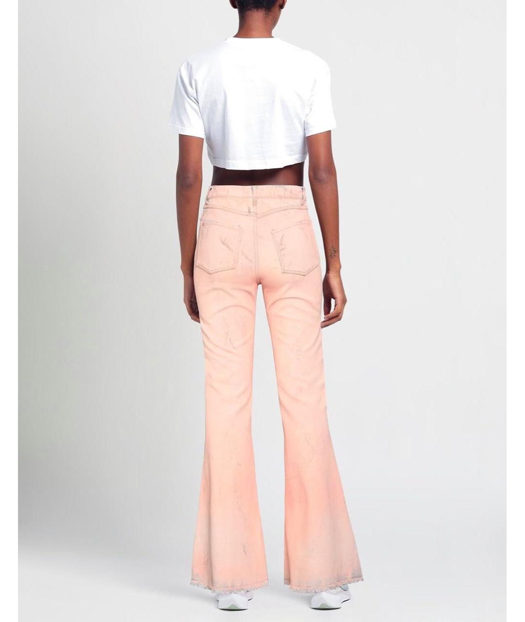 SPORTMAX Розовые джинсы клеш, фото 4