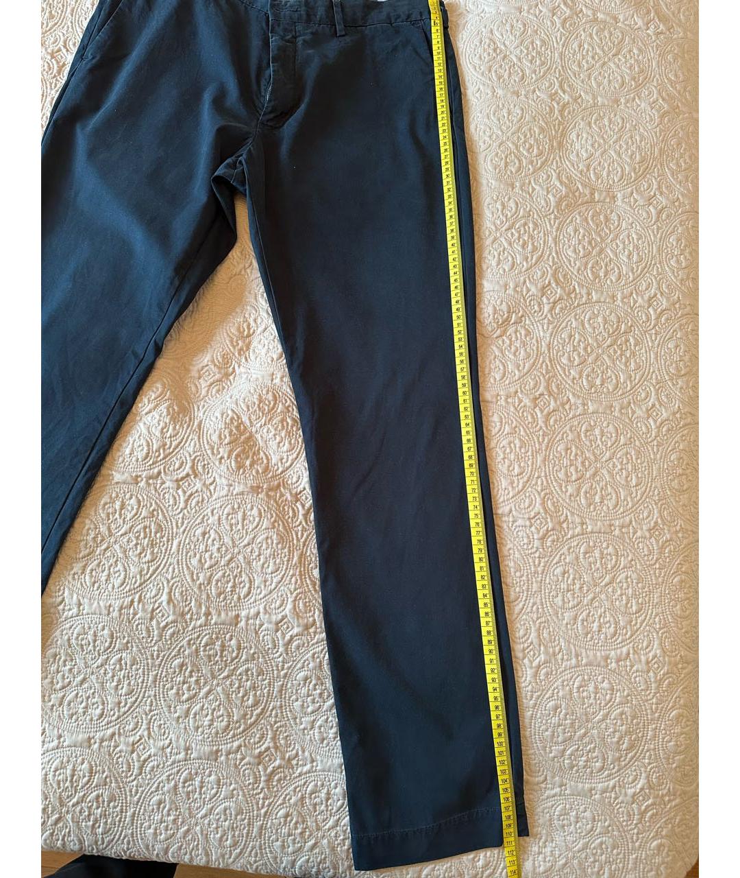 POLO RALPH LAUREN Синие хлопковые повседневные брюки, фото 2