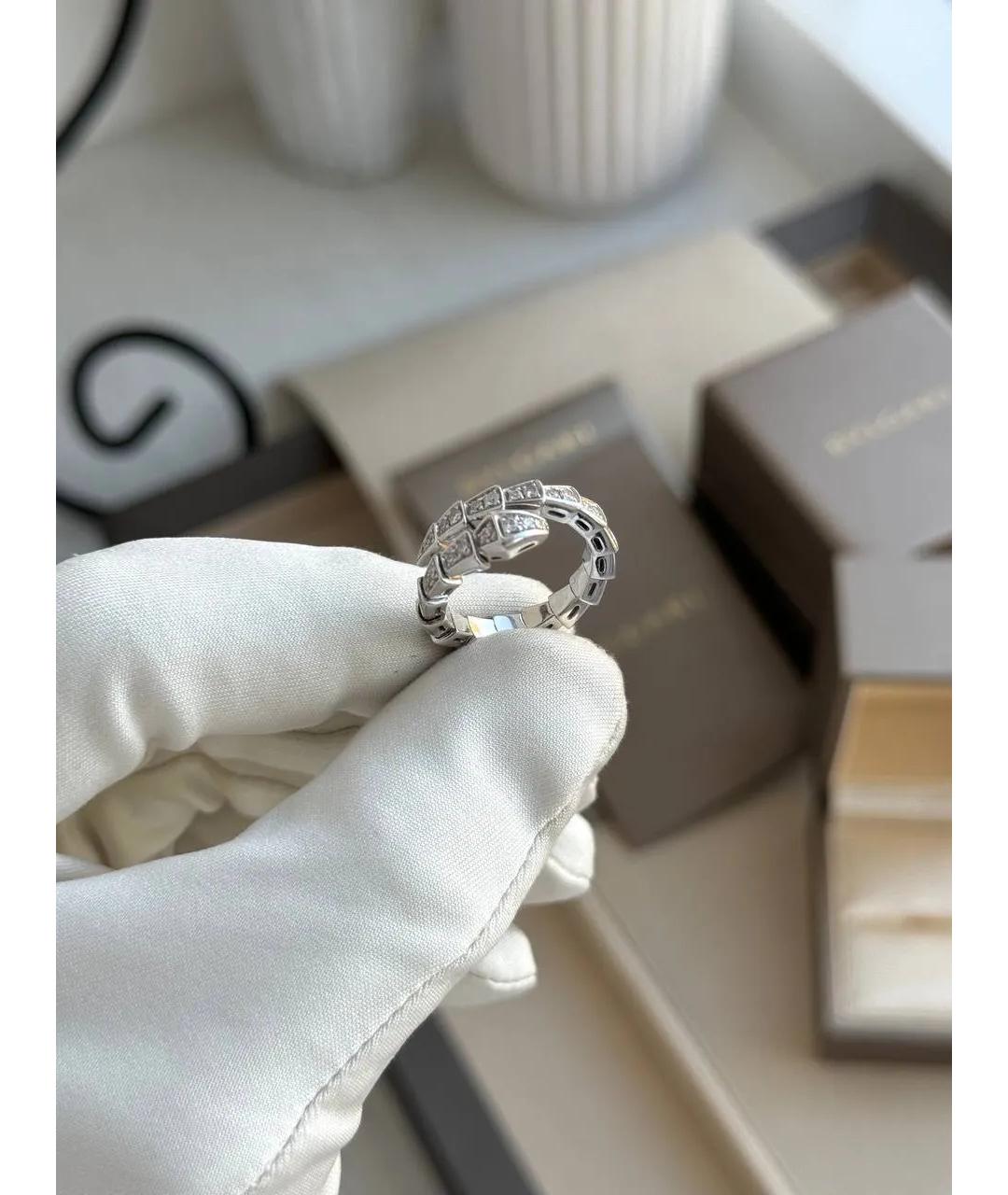 BVLGARI Серебряное кольцо из белого золота, фото 4