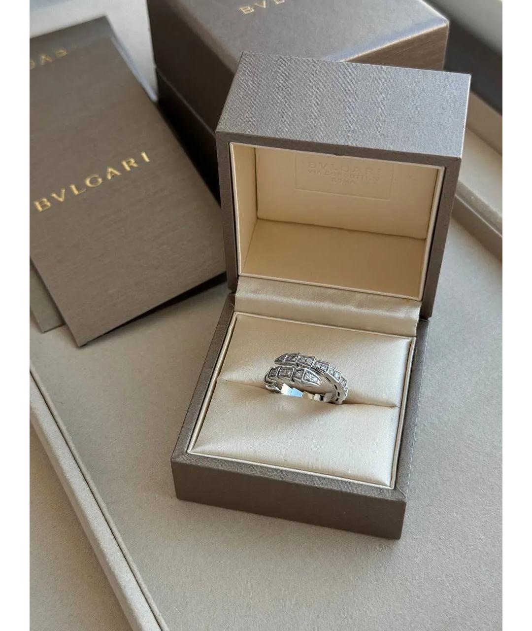BVLGARI Серебряное кольцо из белого золота, фото 2
