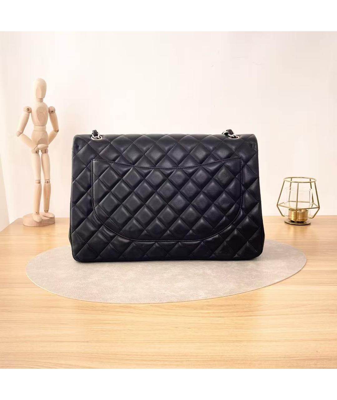 CHANEL Черная кожаная сумка через плечо, фото 4