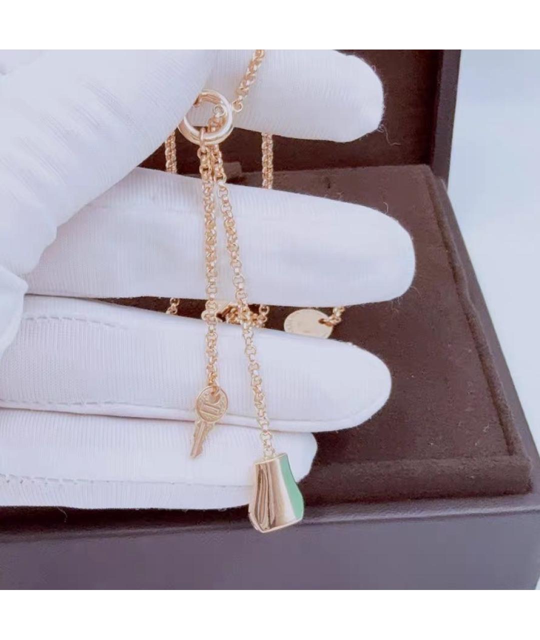 HERMES Розовое колье из розового золота, фото 3