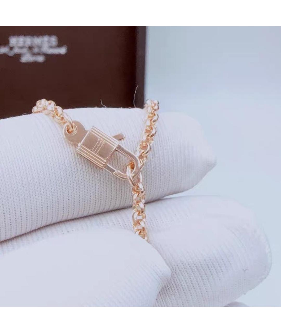 HERMES Розовое колье из розового золота, фото 6